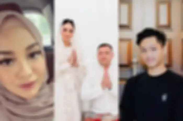 Kolase foto Aurel, Azriel, dan Krisdayanti
