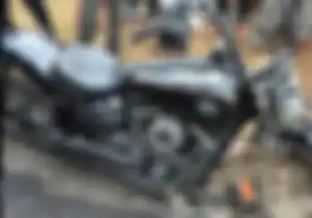 Tragis, Jupiter Z Adu Banteng Lawan Harley-Davidson, Rusak Parah Sampai Patah Sokbreker Depan