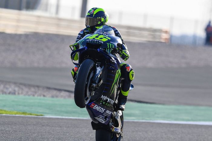 Valentino Rossi saat melaju di Sirkuit Losail, Qatar.