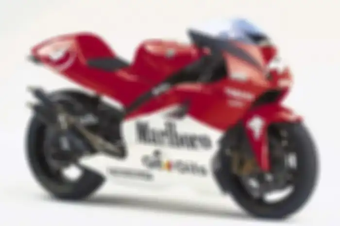 Ilustrasi motor balap Yamaha era GP500
