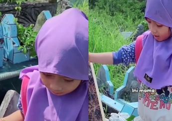 'Mama Apa Kabar?' Curahkan Rasa Rindu, Bocah Perempuan Ini Beri Hadiah Istimewa untuk sang Ibunda yang Sudah Meninggal Dunia, Videonya Buat Netizen Banjir Air Mata