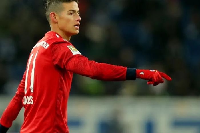 Gelandang serang pinjaman Bayern Muenchen dari Real Madrid, James Rodriguez