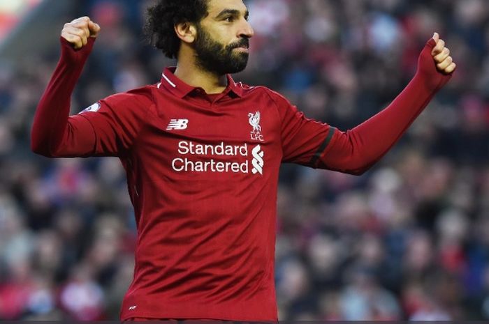 Pemain depan Liverpool, Mohamed Salah