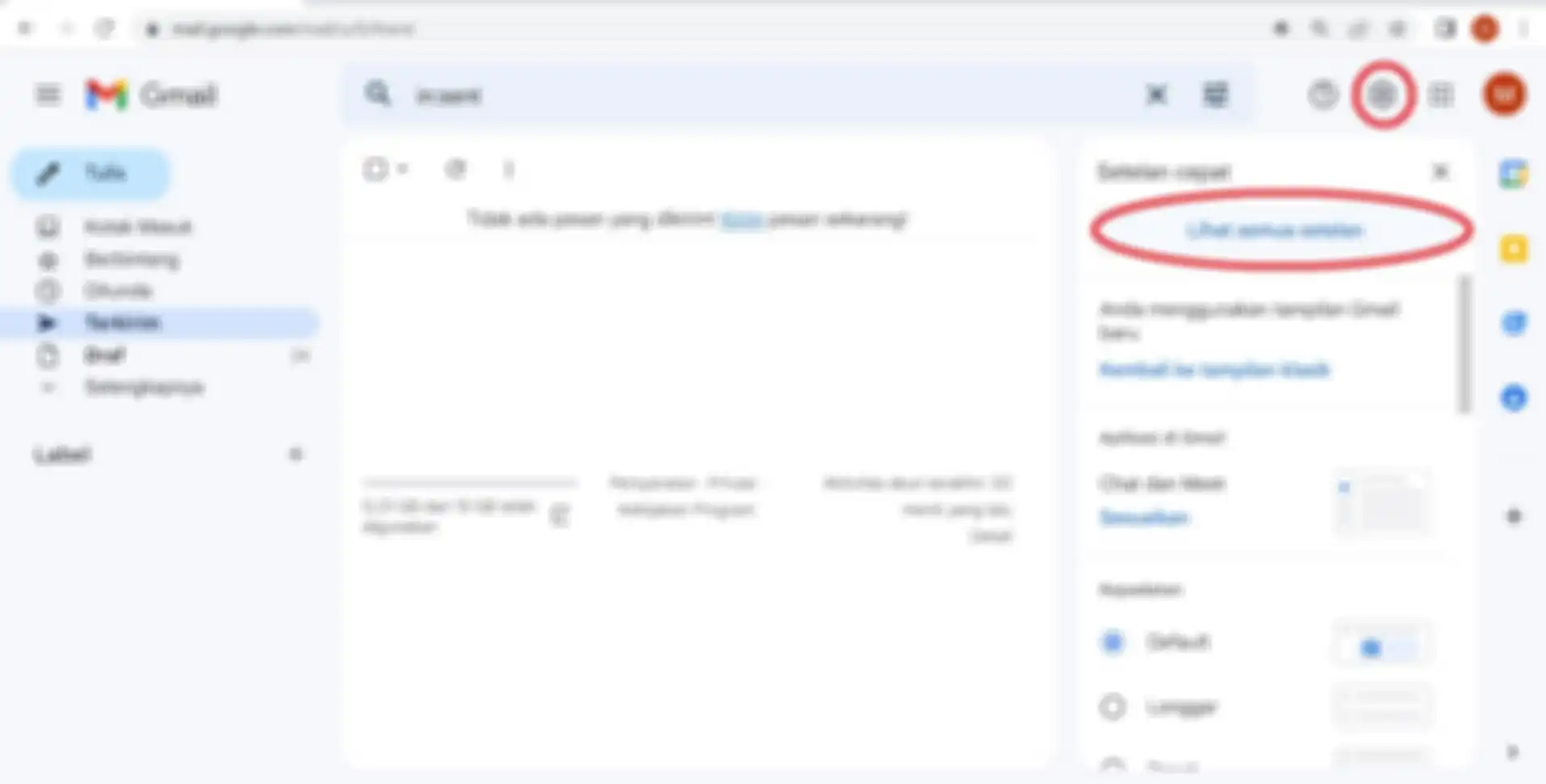 Cara mengubah backgorund gmail