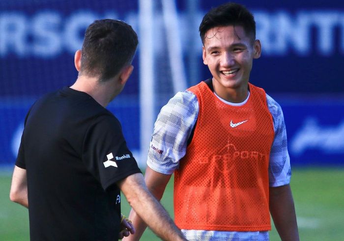 Syahrian Abimanyu dalam sesi latihan dengan skuat Johor Darul Takzim II (6/7/2021). 