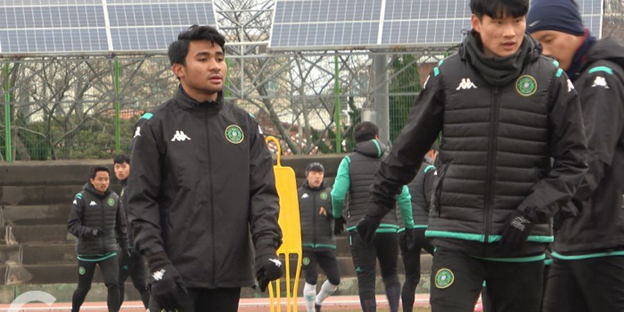 Asnawi Mangkualam Paksa Masuk Skuad Ansan Greeners Saat Lawan Seoul E-Land Walau Tak Fit