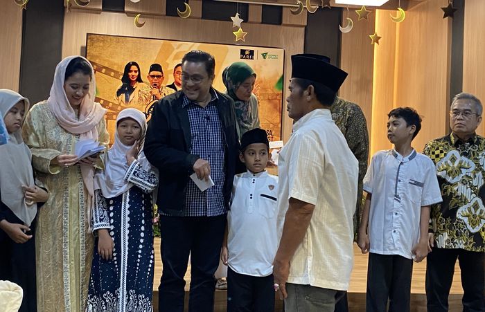 Marcella Zalianty selaku ketua umum PARFI 56 di kawasan Warung Jati, Jakarta Selatan pada Selasa (11/3/2025).