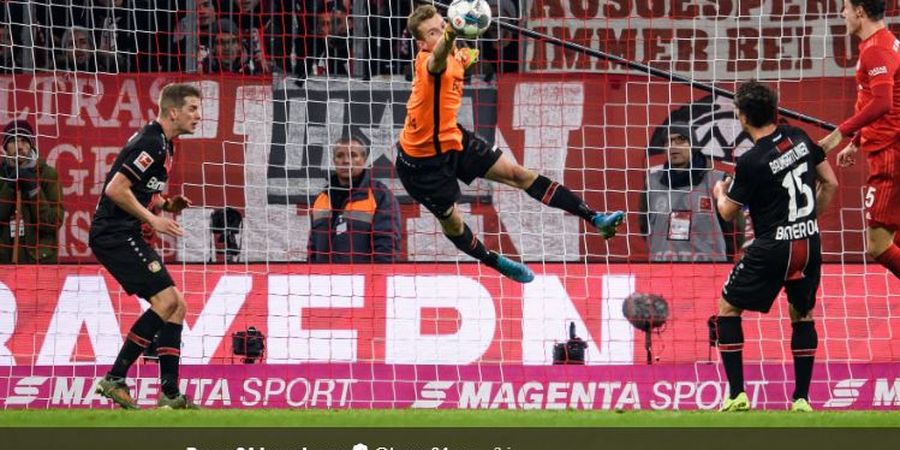 Bayern Tumbang, Kiper Bayer Leverkusen Sempat Main dengan Sebelah Mata