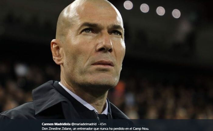 Pelatih Real Madrid, Zinedine Zidane.