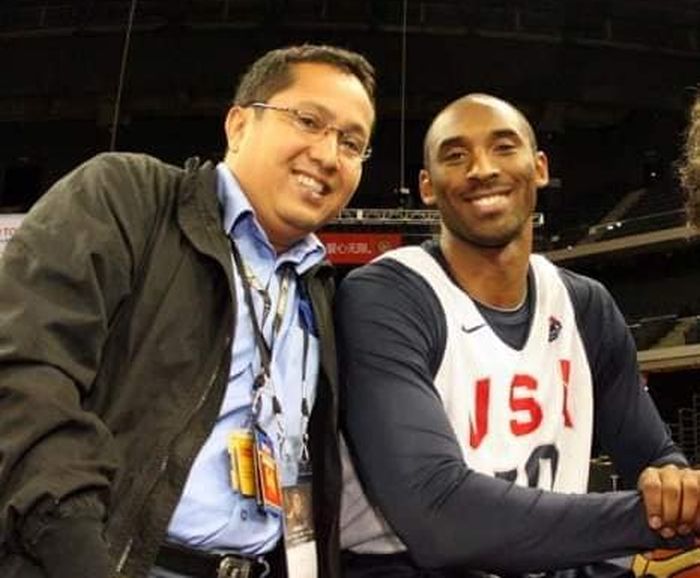 Mendiang jurnalis senior Eko Widodo dan bintang NBA, Kobe Bryant.