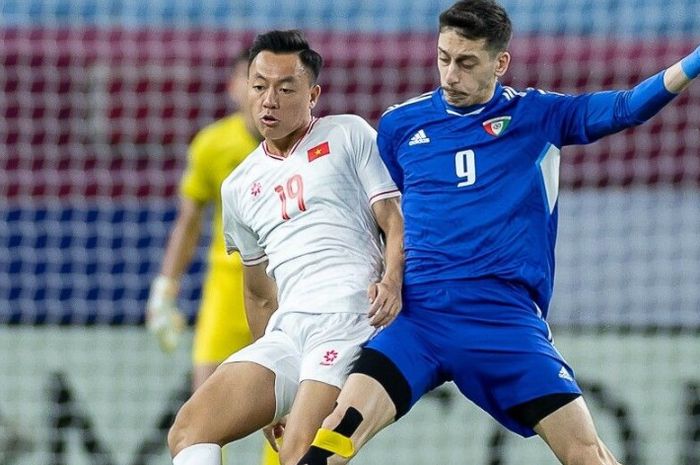 Suasana pertandingan Vietnam vs Kuwait pada matchday pertama Grup D Piala Asia U-23 2024 di Stadion Al Janoub, Qatar, Rabu (17/4/2024).