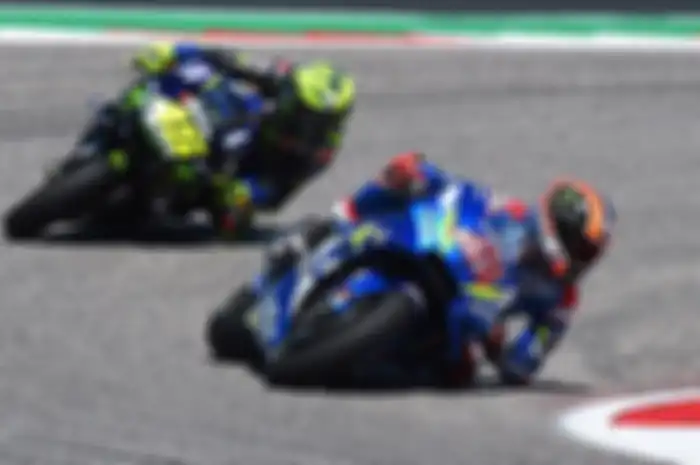 Alex Rins kalahkan Valentino Rossi cetak kemenangan di MotoGP Amerika Serikat 2019