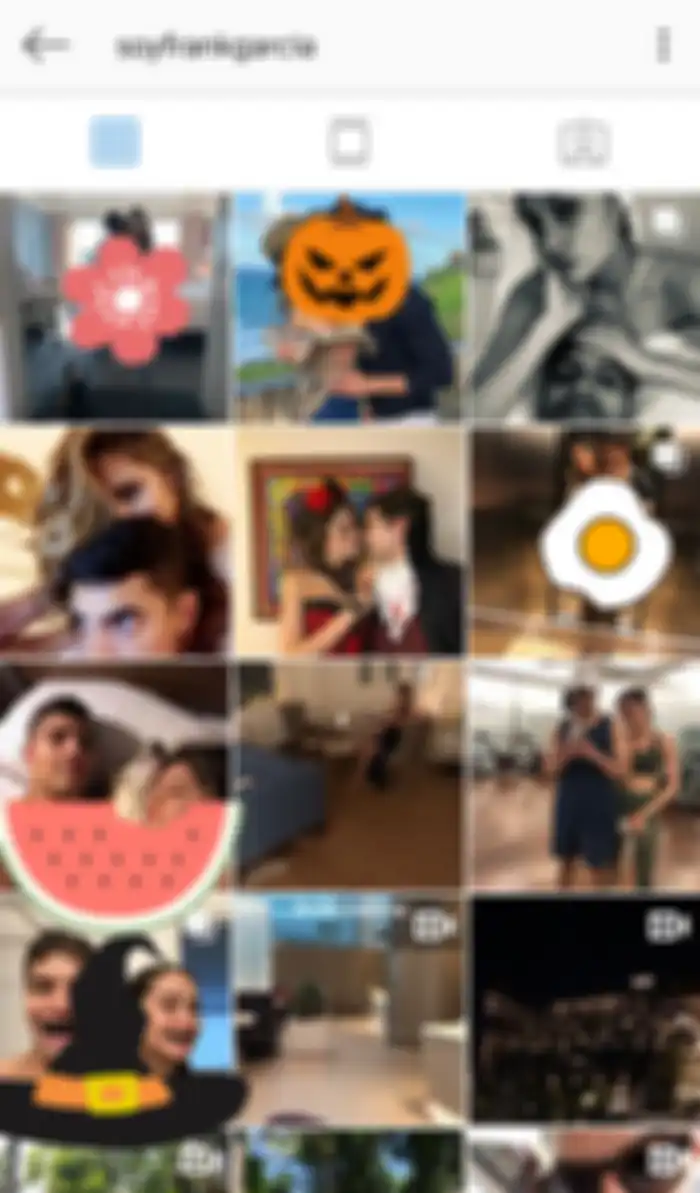 Puluhan foto dan video mesranya dengan Cinta Laura dipublikasikan Frank Garcia di Instagram.
