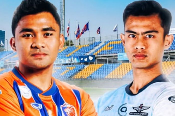 Duel Asnawi Mangkualam Vs Pratama Arha di pekan ke-25 Liga Thailand 2024-2025 antara Port FC melawan Bangkok United.