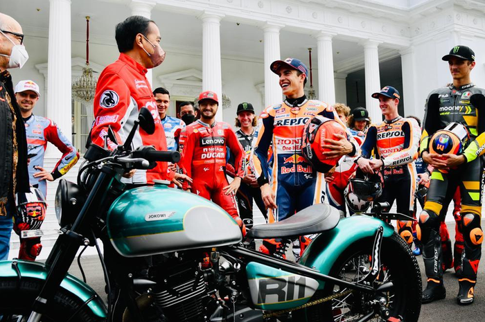 Motor modifikasi milik Jokowi sempat digarap untuk penyambutan pembalap MotoGP