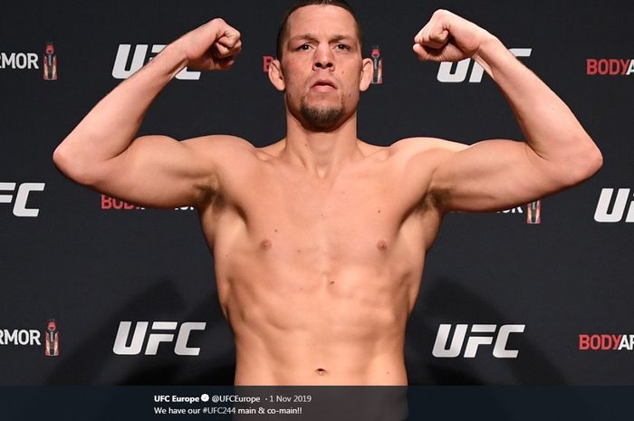 Petarung UFC asal Amerika Serikat, Nate Diaz. 