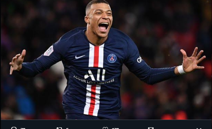 Penyerang Paris Saint-Germain, Kylian Mbappe, dikabarkan diminati oleh klub raksasa Liga Inggris, Liverpool.