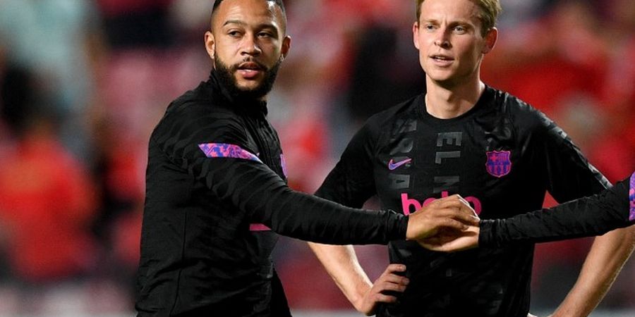 BURSA TRANSFER - Tak Mau Dijual Barcelona, Frenkie de Jong dan Memphis Depay Kirim Kode Keras