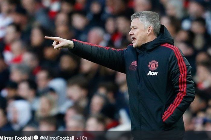 Pelatih Manchester United, Ole Gunnar Solskjaer.