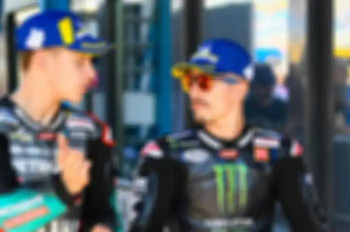 Dua pembalap Yamaha, Fabio Quartararo (kiri) dan Maverick Vinales (kanan) disebut-sebut kandidat kuat juara MotoGP Belanda 2019