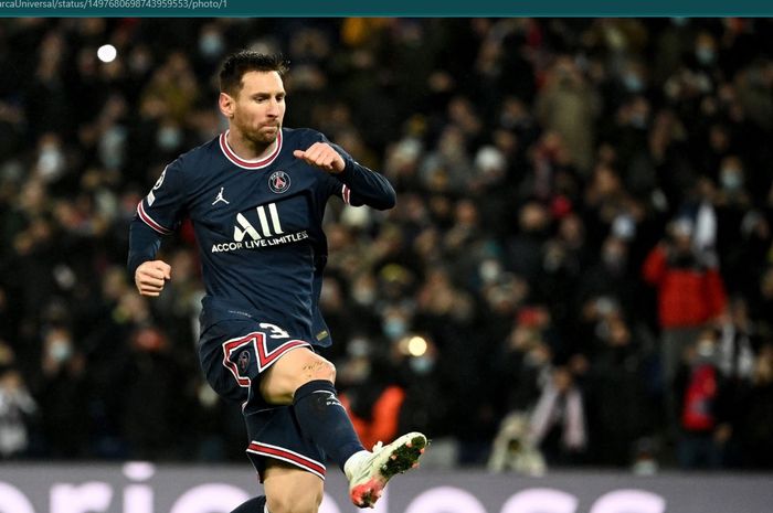 Penyerang Paris Saint-Germain, Lionel Messi.