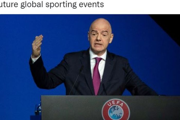 Gianni Infantino membandingkan Piala Dunia 2022 di Qatar dengan wahan bermain Disneyland.