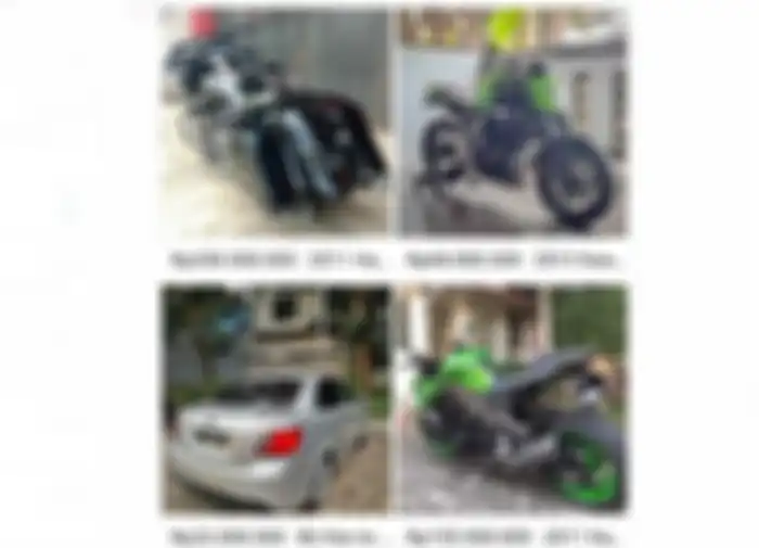 Moge Harley-Davidson Road Glide dan Kawasaki Z1000 dijual.