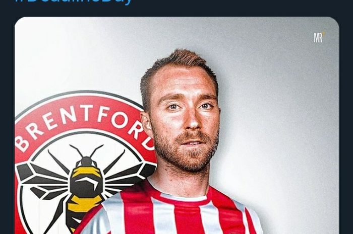 Gelandang anyar Brentford asal Denmark, Christian Eriksen.