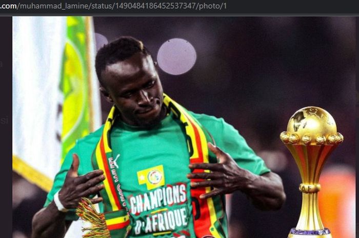 Sadio Mane akan diabadikan jadi nama stadion di Senegal usai berjasa membawa negara tersebut menjuarai Piala Afrika 2021. 