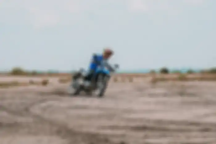 Pembalap Motocross Leonard Maliki jajal Motor Yamaha WR 155 
