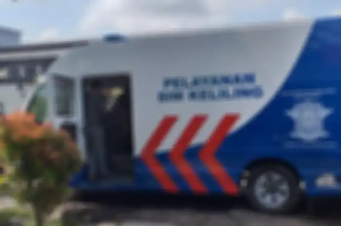 Ilustrasi mobil layanan SIM Keliling Kota Solo.