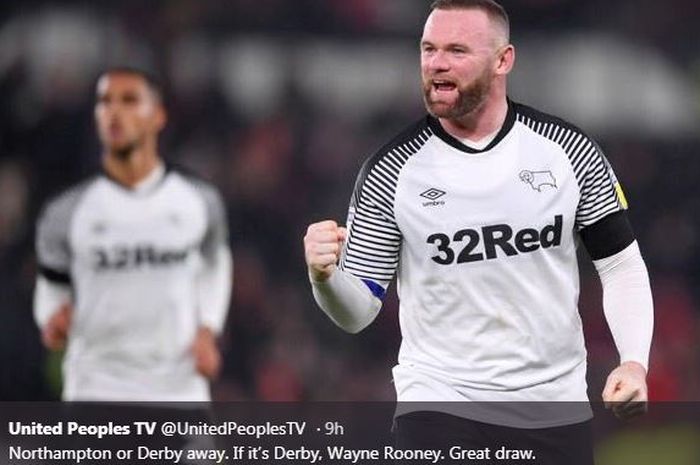 Wayne Rooney membela Derby County.