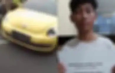 Remaja Bawa VW Kuning Plat B Tolak Diberhentikan, Tabrak Polisi Saat Coba Kabur