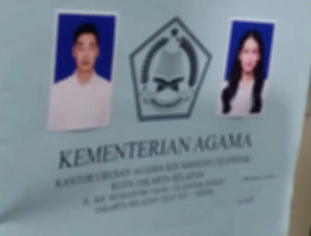 Dokumen pernikahan Maudy Ayunda dan Jesse Ji Suk Choi.