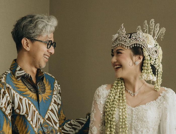 Salshabilla Adriani dan desainer Didiet Maulana.