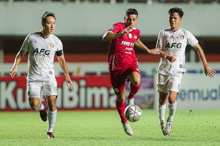 Suasana pertandingan Persis Solo vs Persik Kediri di Stadion Maguwoharjo, Sleman, Kamis (13/4/2023) pada pekan ke-34 Liga 1 2022-2023