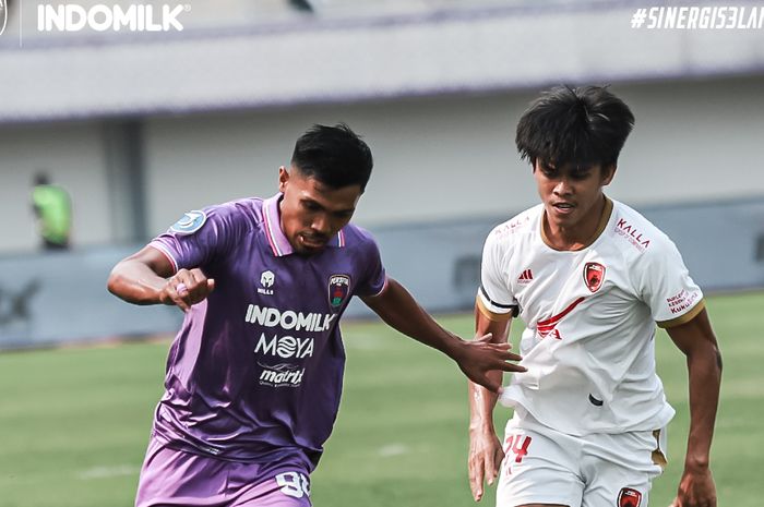 Suasana pertandingan Persita Tangerang vs PSM Makassar di Indomilk Arena, tangerang, Senin (13/3/2023)