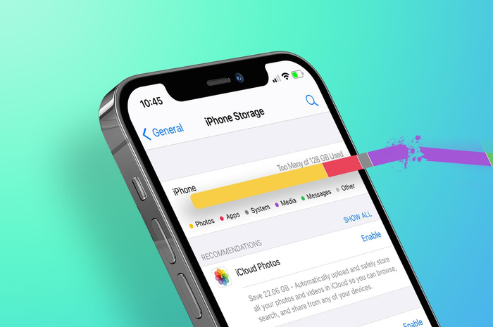 cara memperbesar memori internal iPhone dengan iCloud. 