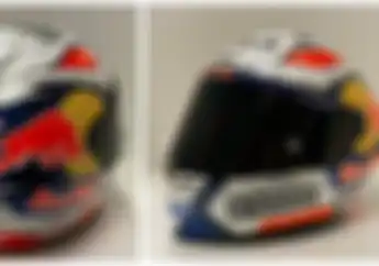 Ternyata Gak Dibuang, Doviziozo Pertahankan Lambang Kuda Hitam dan Putih di Helm untuk MotoGP 2020, Di Sini Letaknya