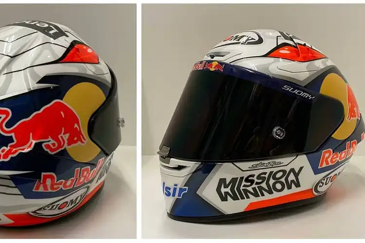 Ternyata Gak Dibuang, Doviziozo Pertahankan Lambang Kuda Hitam dan Putih di Helm untuk MotoGP 2020, Di Sini Letaknya
