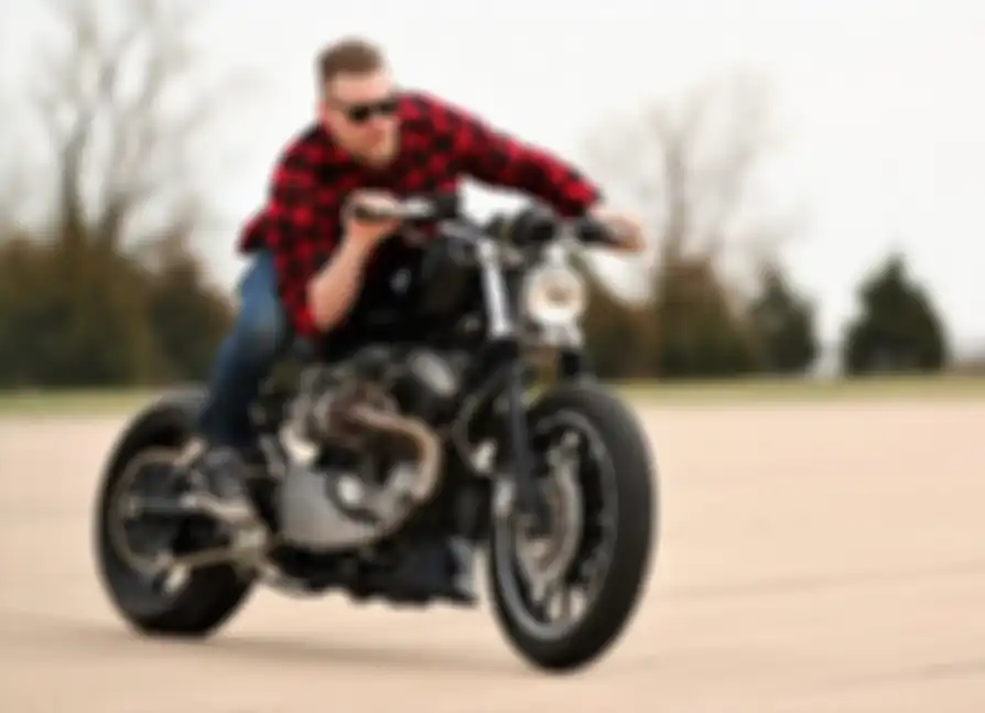 H-D Sportster 1200R custom cafe-tracker dari Schmidt Moto