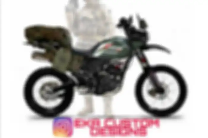 Muncul gambar render motor adventure 200 cc berkonsep motor militer!