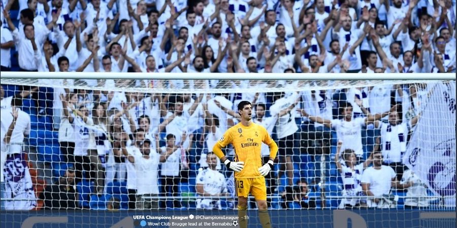 VIDEO - Gol Aneh yang Bikin Courtois Ditertawakan dan Keluar Lapangan