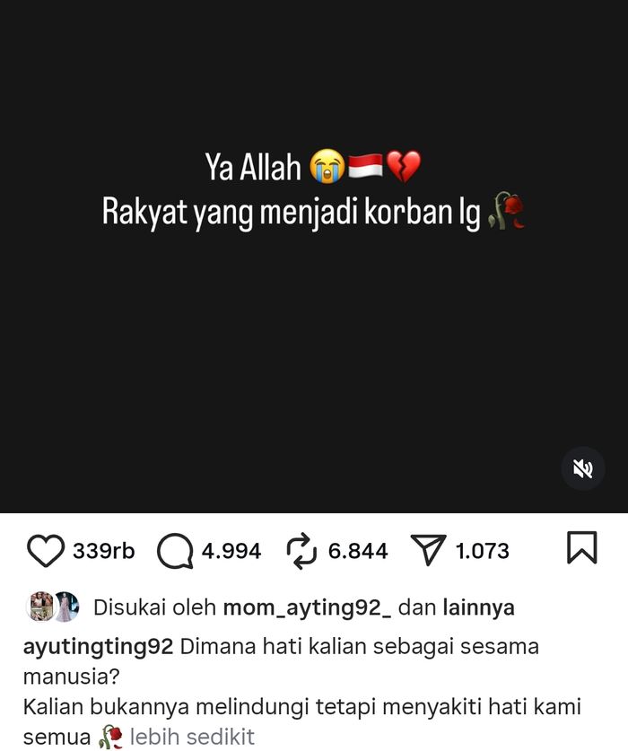 Ayu Ting Ting ungkap kesedihannya melihat tragedi ojol tewas dilindas mobil Brimob, sang pedangdut singgung soal nurani.