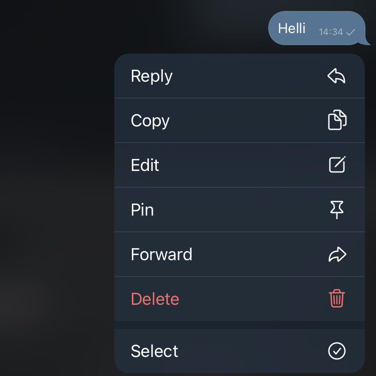Cara edit pesan Typo di Telegram