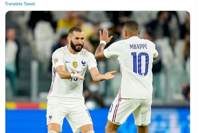 Karim Benzema dan Kylian Mbappe masuk daftar pabrik gol terproduktif di Benua Eropa.