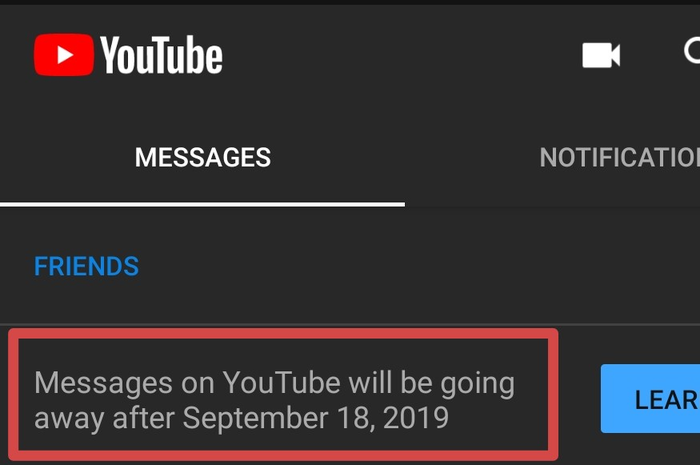 Google Akan Segera Non-Aktifkan Fitur Messages yang Ada di Youtube