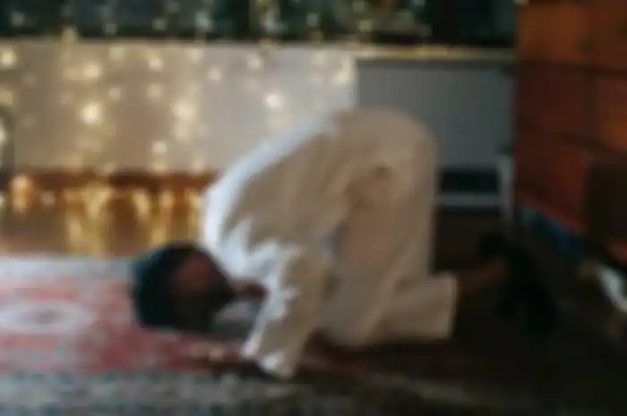 Ilustrasi sholat tahajud. 