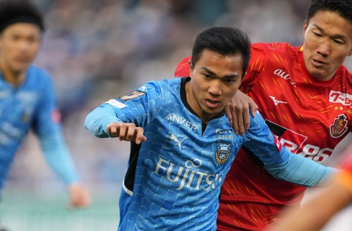 Pemain timnas Thailand, Chanathip Songkrasin, saat berlaga di klub Liga Jepang.