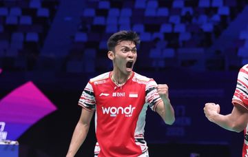 Pemain ganda putra Indonesia, Muhammad Shohibul Fikri.